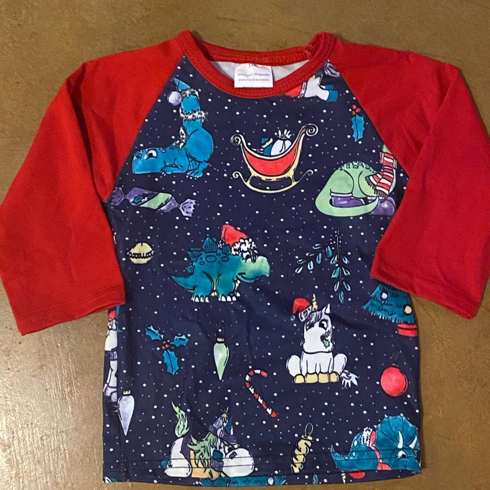 Christmas Dinos Raglan